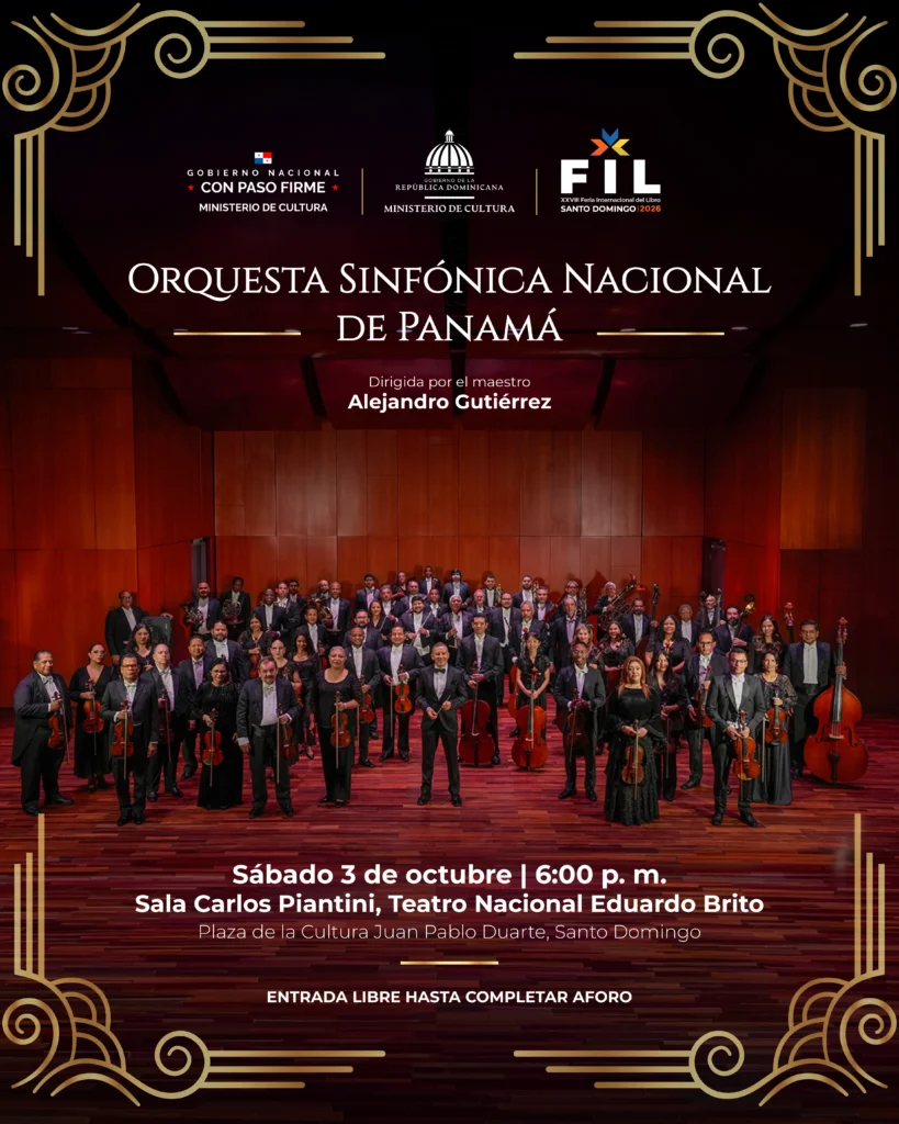 La Sinfónica Nacional de Panamá llega al Teatro Nacional en el cierre de la Feria del Libro
